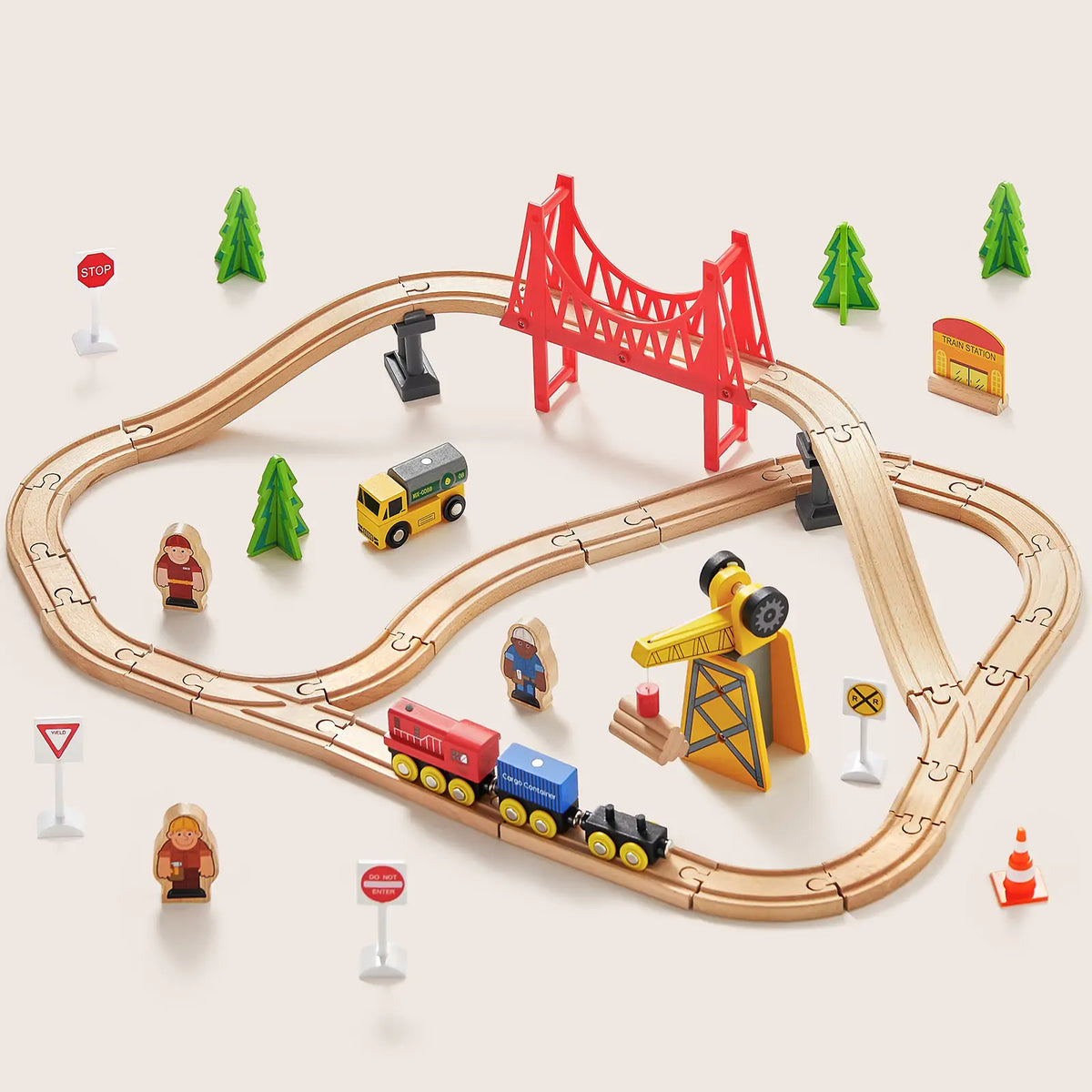 Wooden Train Set