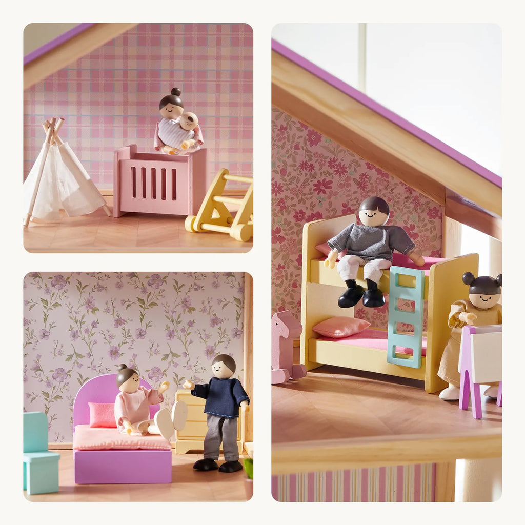 Unicorn Dollhouse Doll Set