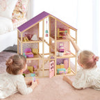 Unicorn Dollhouse Doll Set