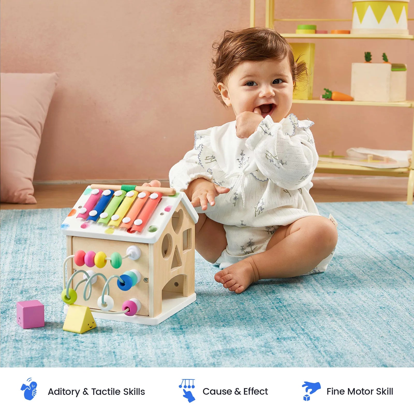 Rainbow Walker Activity Cube