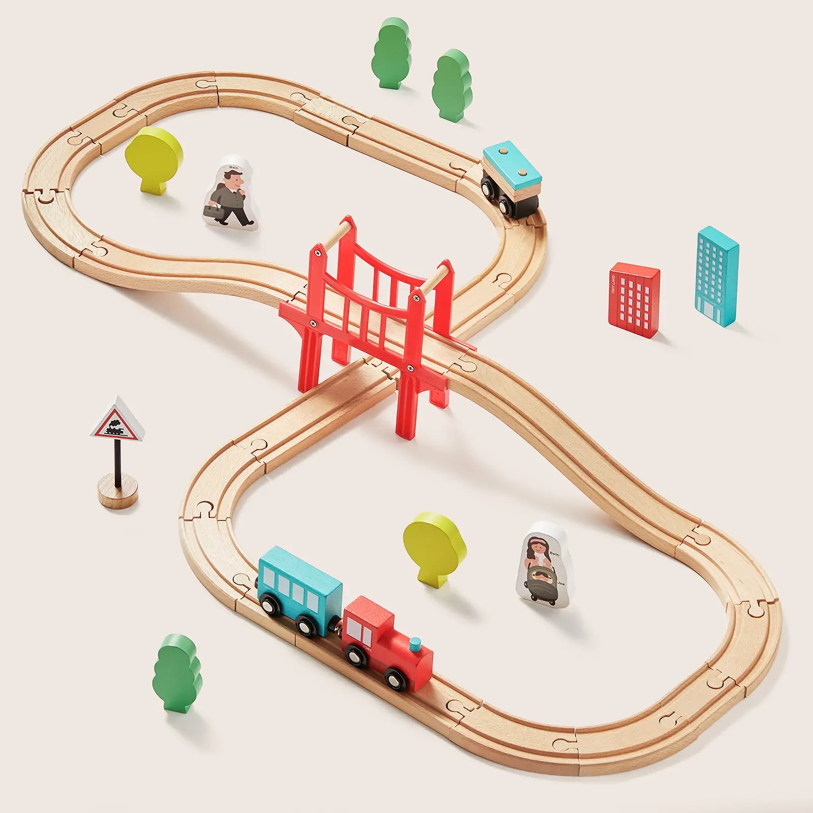 Wooden Train Set