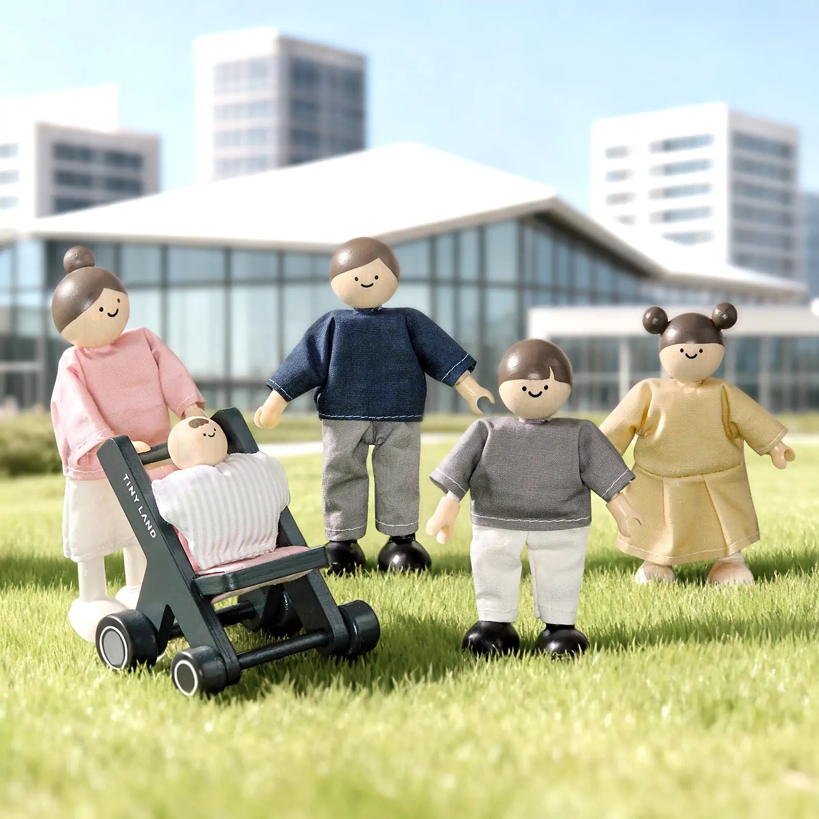 Wooden Dollhouse Dolls