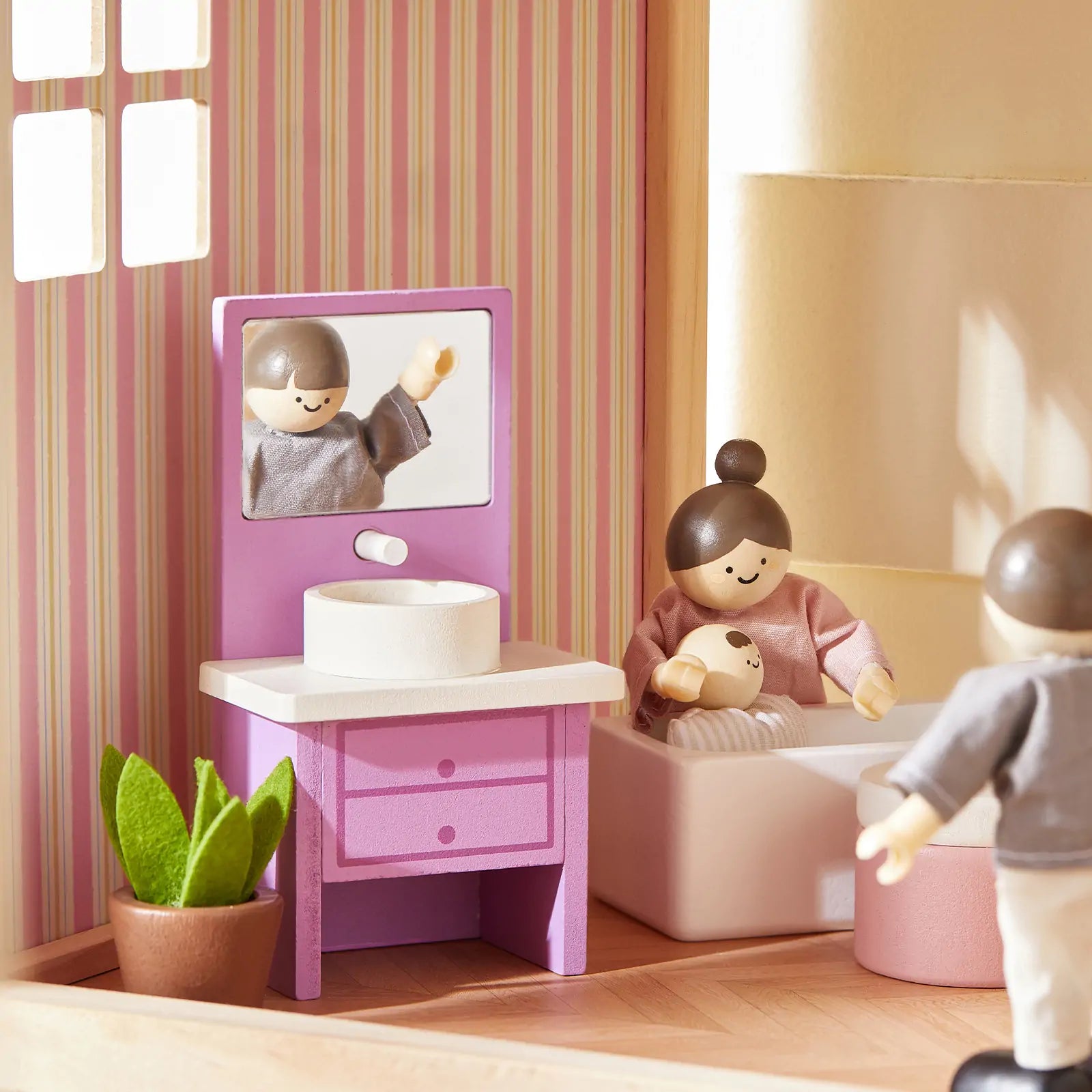 Unicorn Dollhouse Doll Set