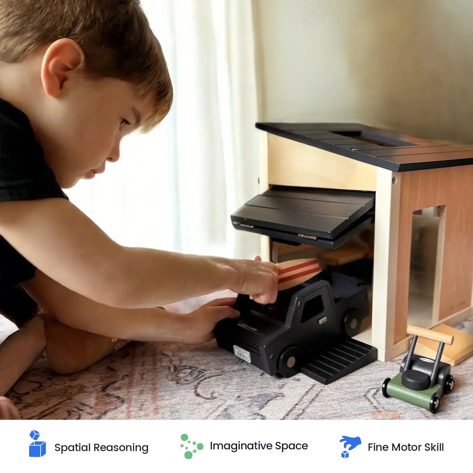 Wooden Dollhouse Garage