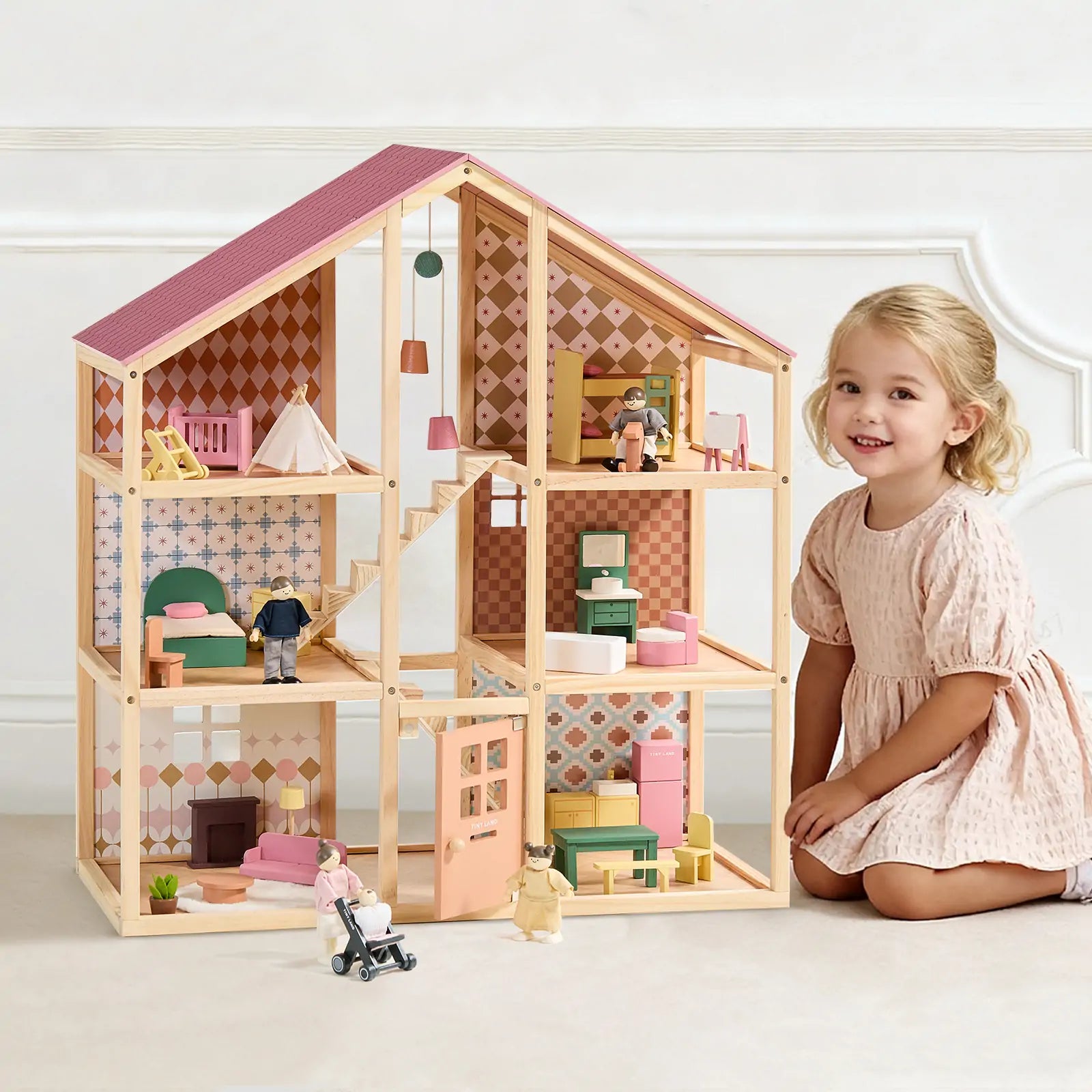 Pegasus Dollhouse Doll Set