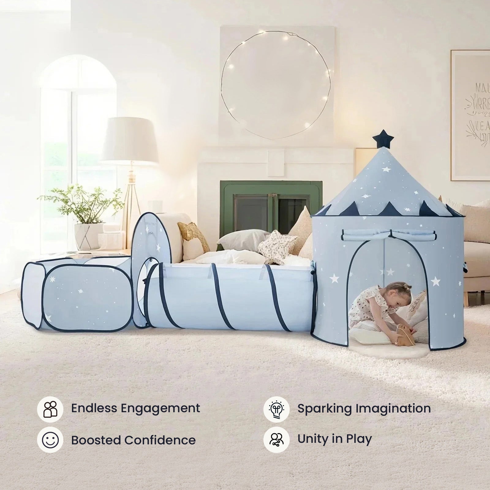 Blue Tunnel Ball Set