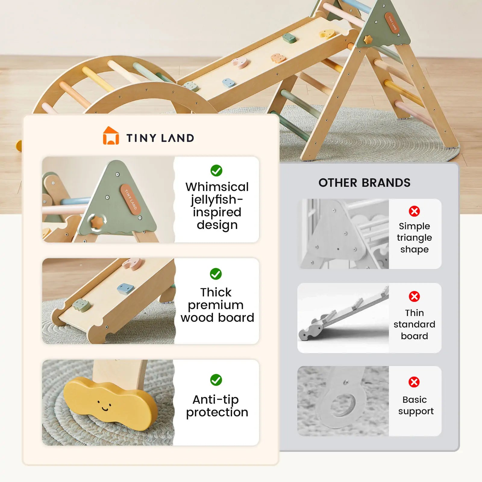 Morandi Pikler Triangle Set