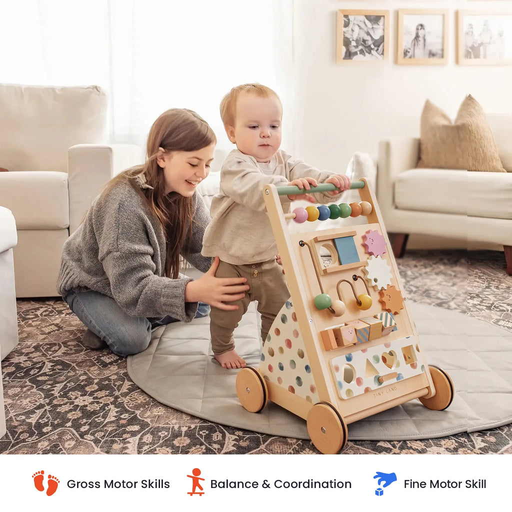 Natural Wooden Baby Walker