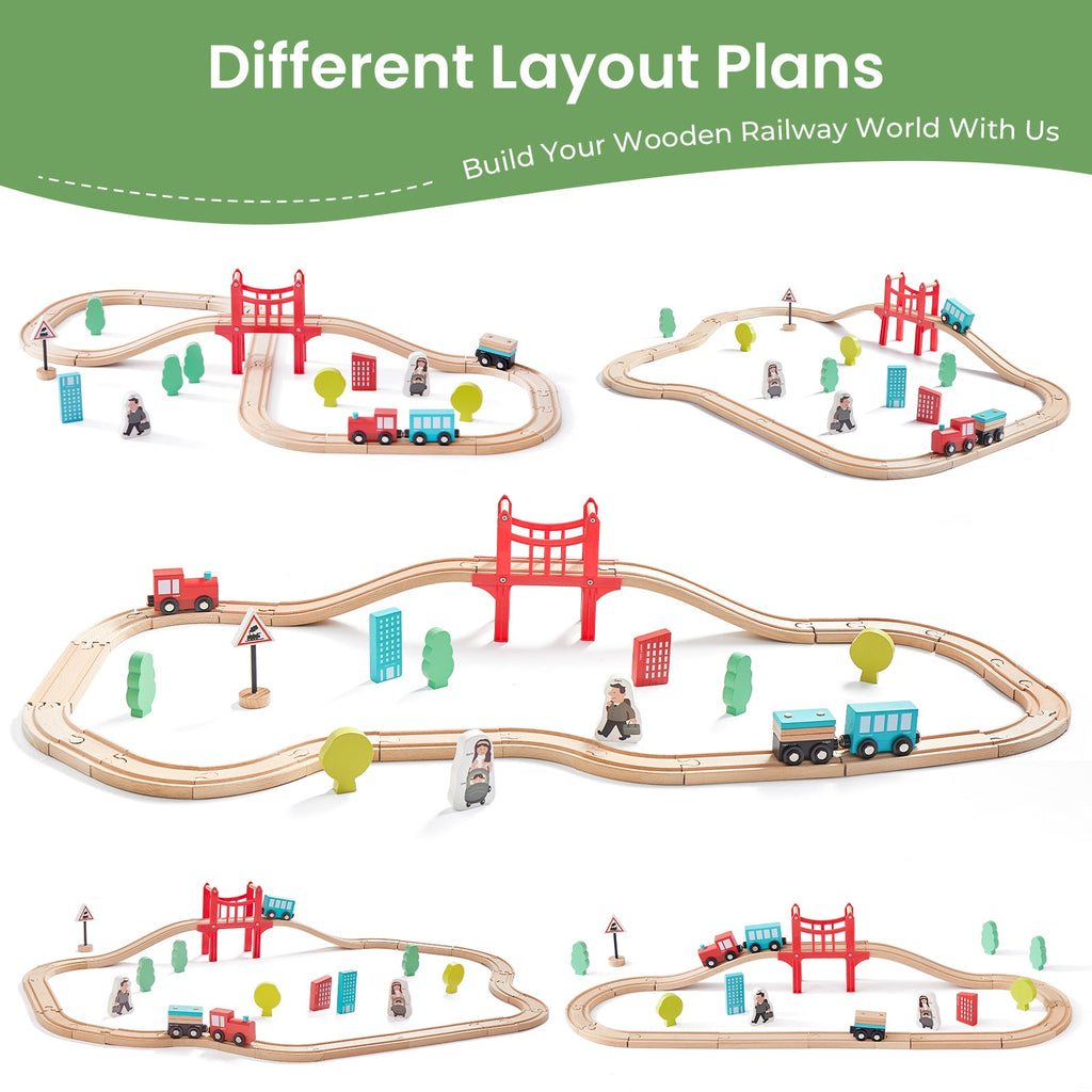 Wooden Train Set
