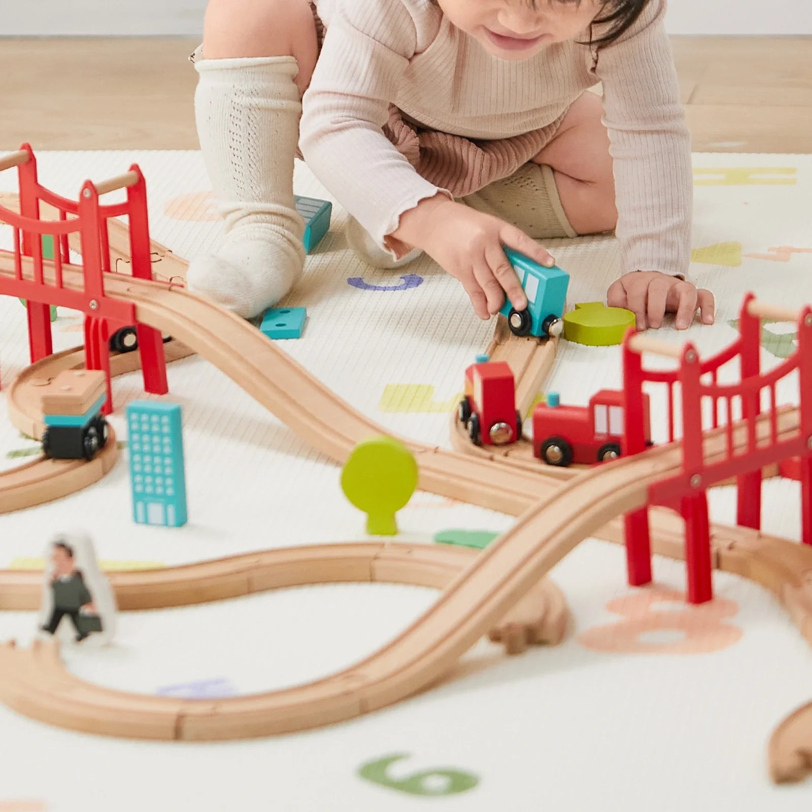 Wooden Train Set