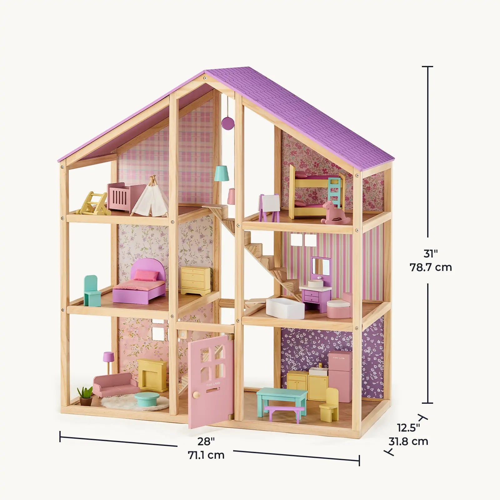 Unicorn Dollhouse Doll Set
