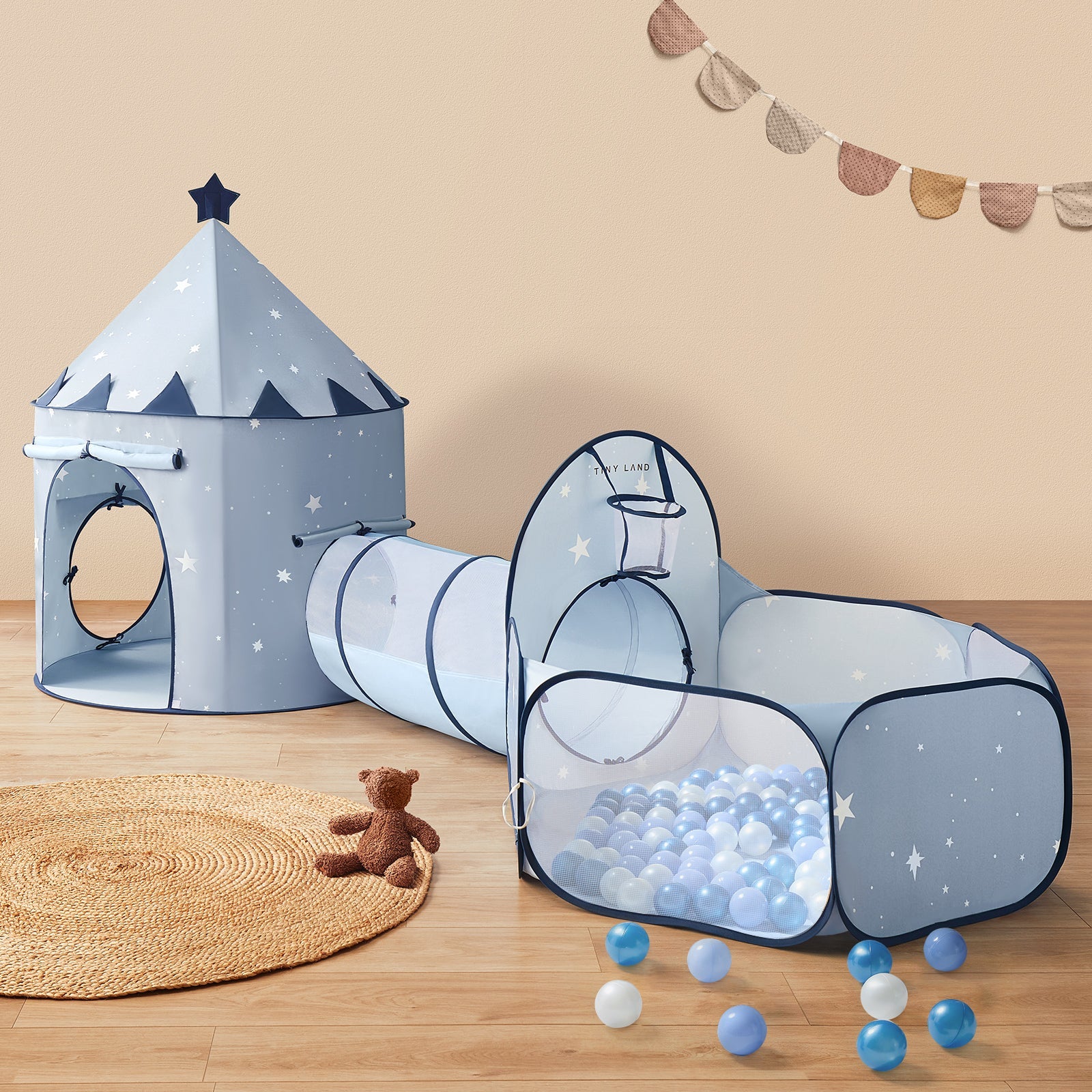 Blue Tunnel Ball Set