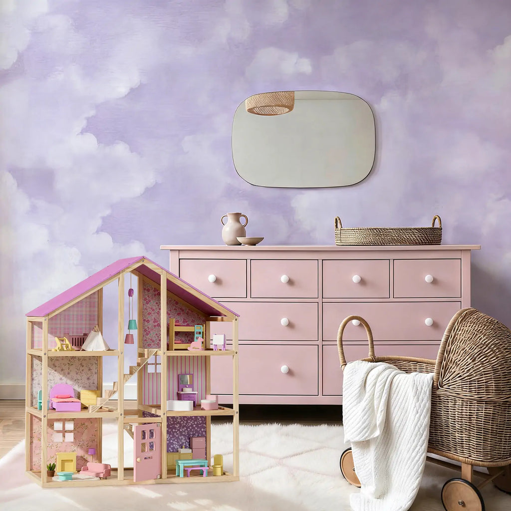 Unicorn Dollhouse Doll Set