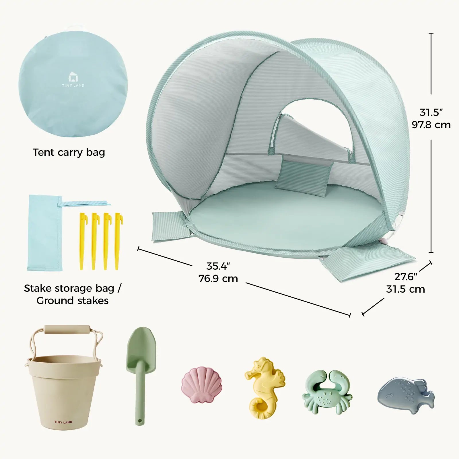 Beach Toy Tent Set