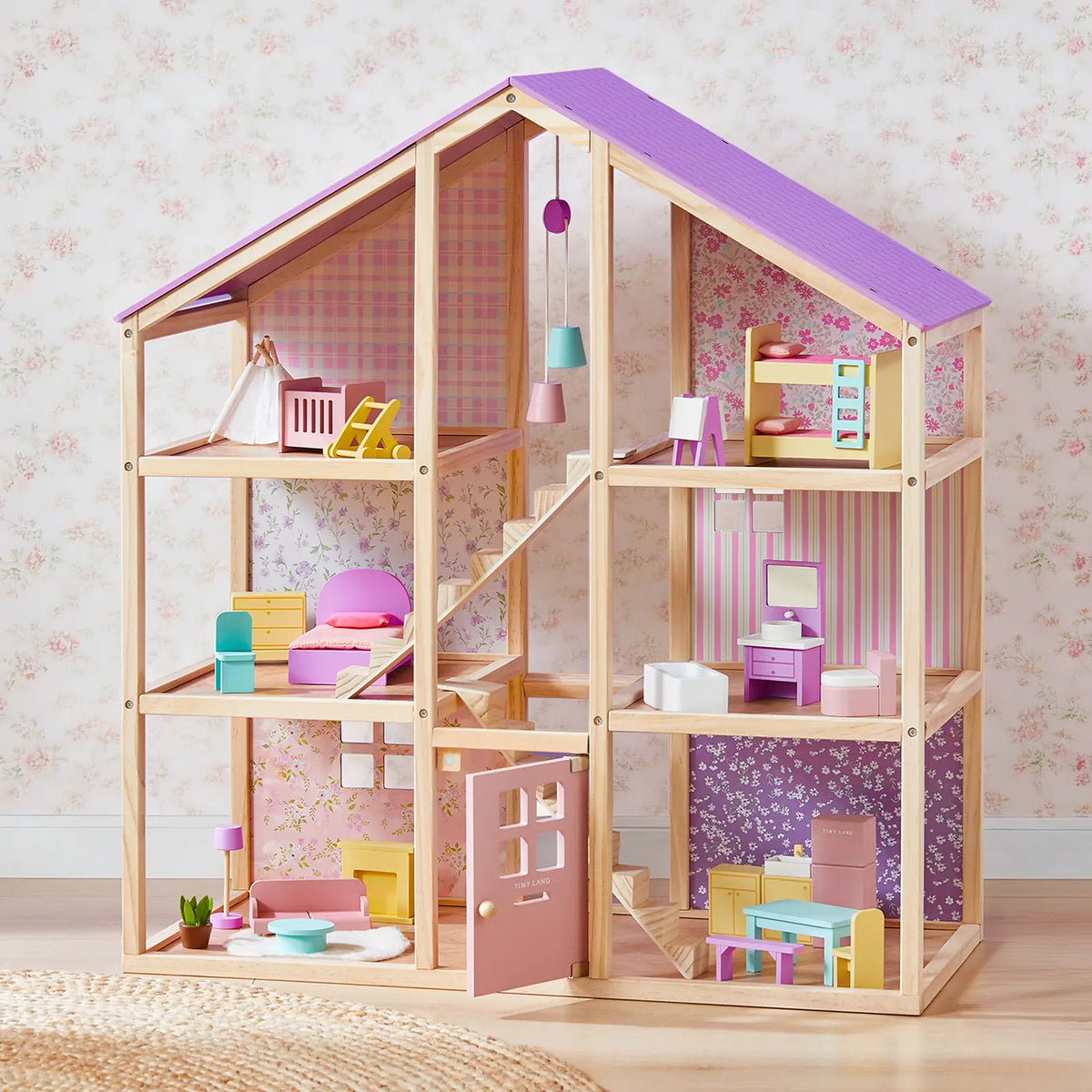 Unicorn Dollhouse Doll Set