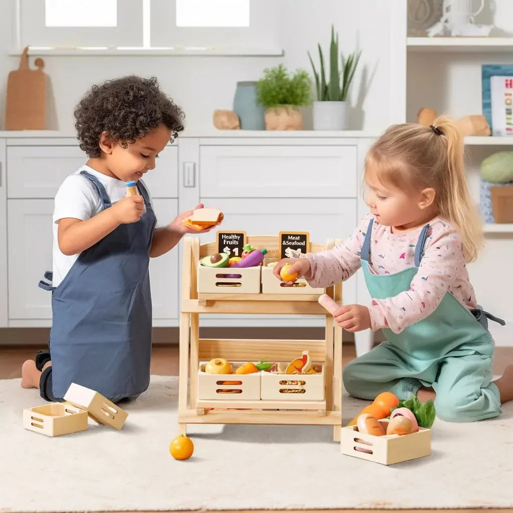 Wooden Food Storage Rack