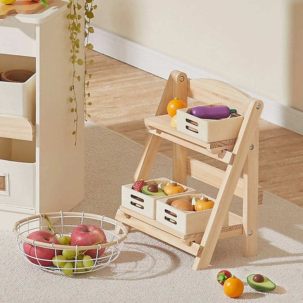 Wooden Food Storage Rack