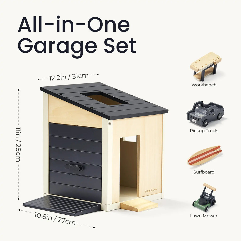 Wooden Dollhouse Garage