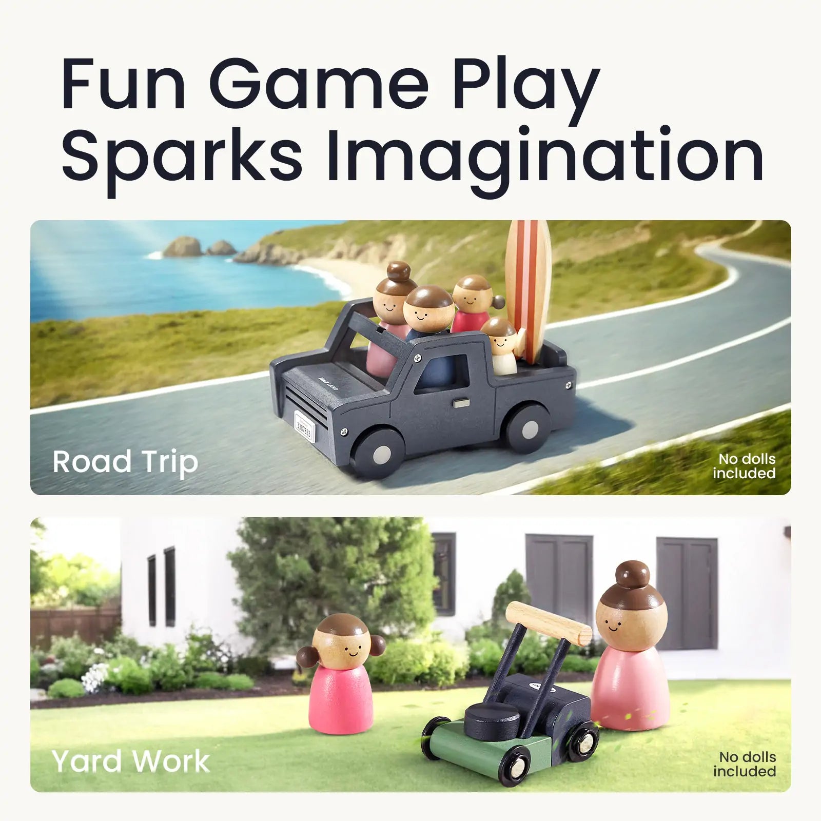 Wooden Dollhouse Garage
