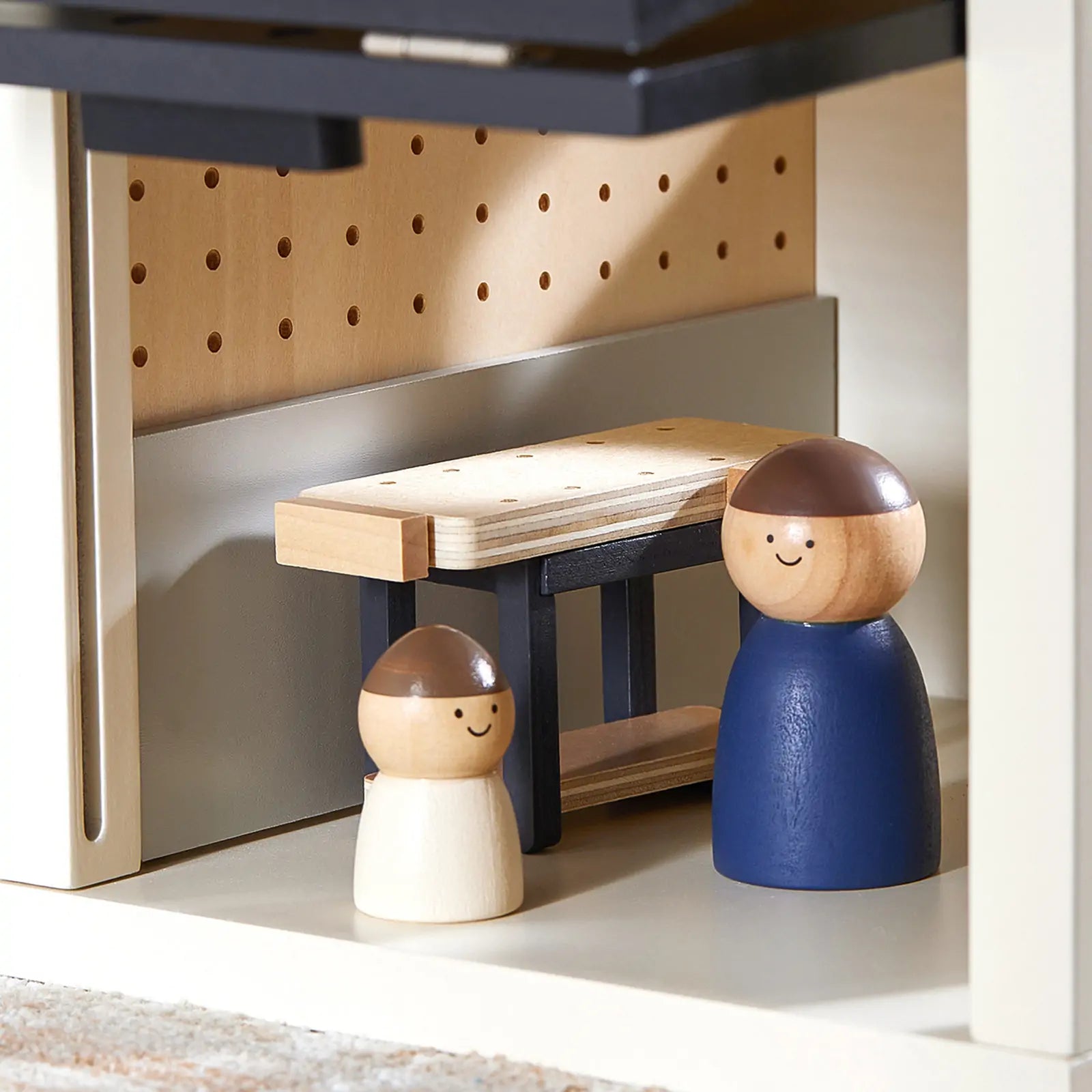 Wooden Dollhouse Garage