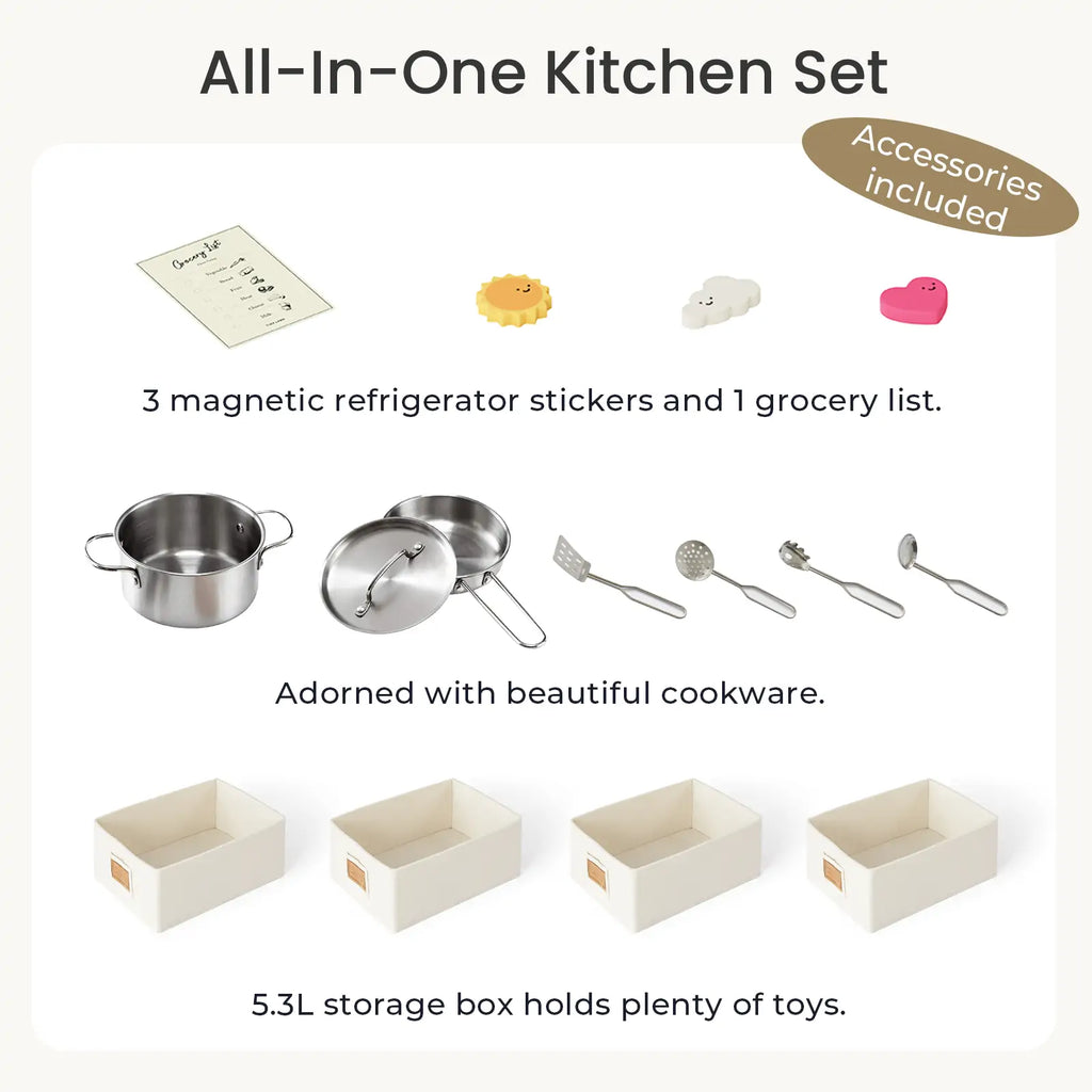 Food Kitchen Fridge Set