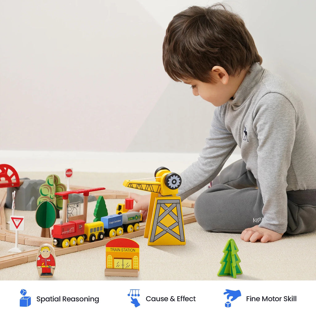 Wooden Train Set