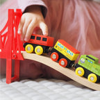 Wooden Train Storage Set