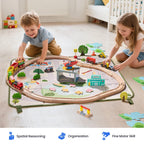 Wooden Train Storage Set
