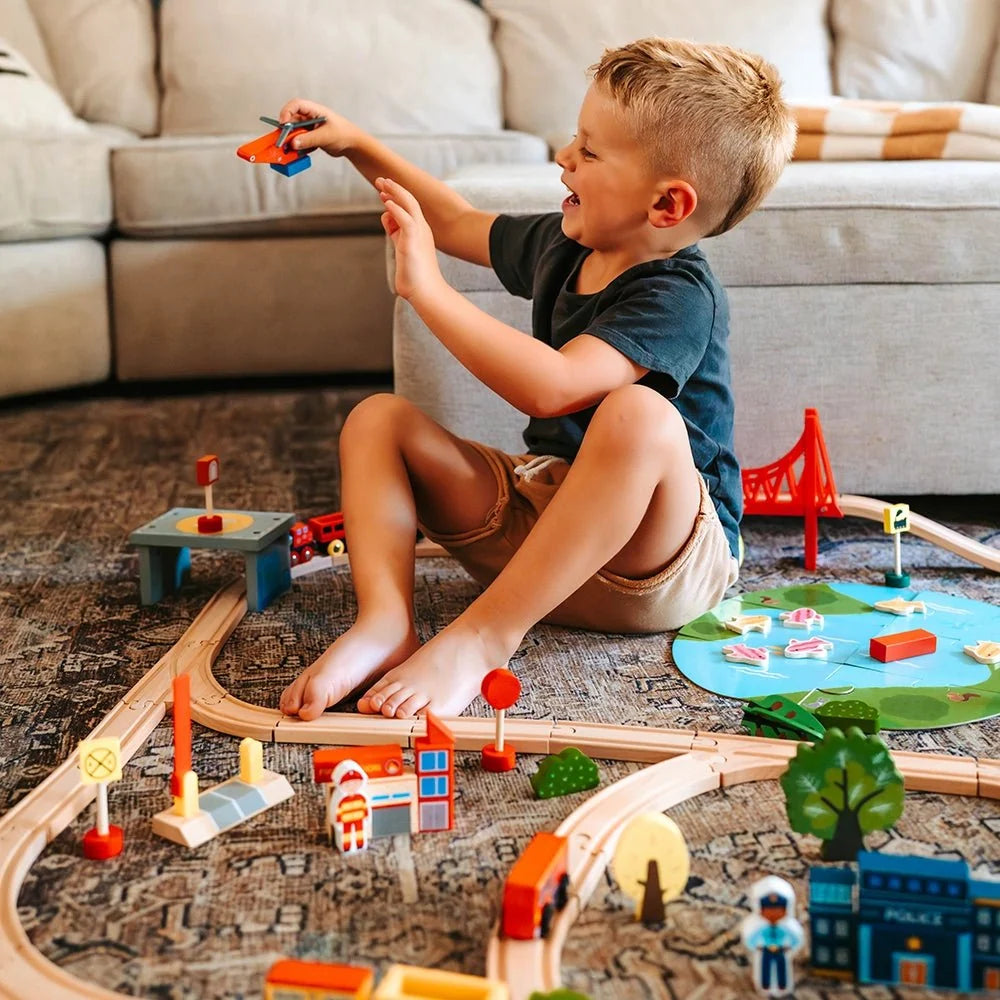 Wooden Train Set