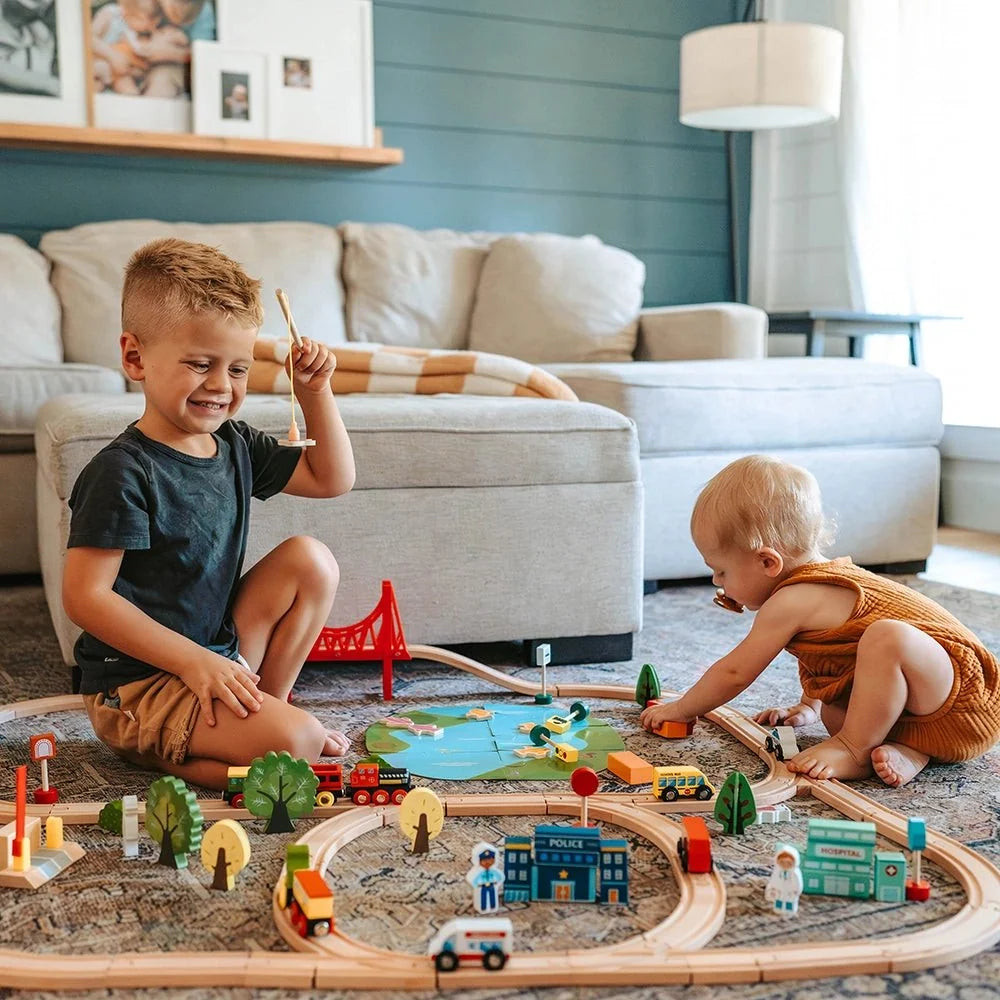 Wooden Train Set