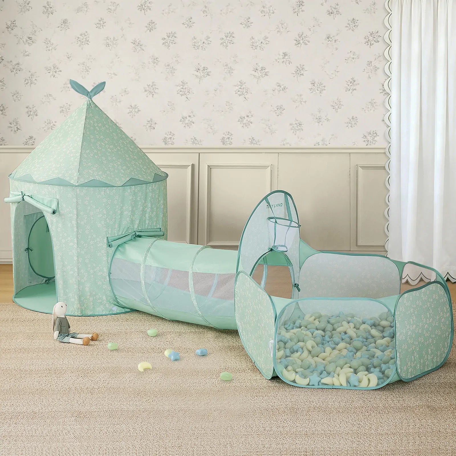Green Tunnel Ball Set