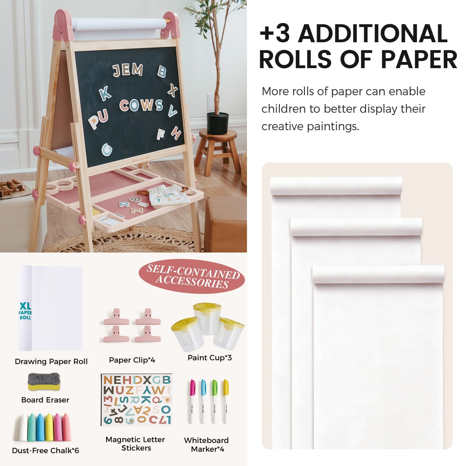 Pink Easel Paper Set
