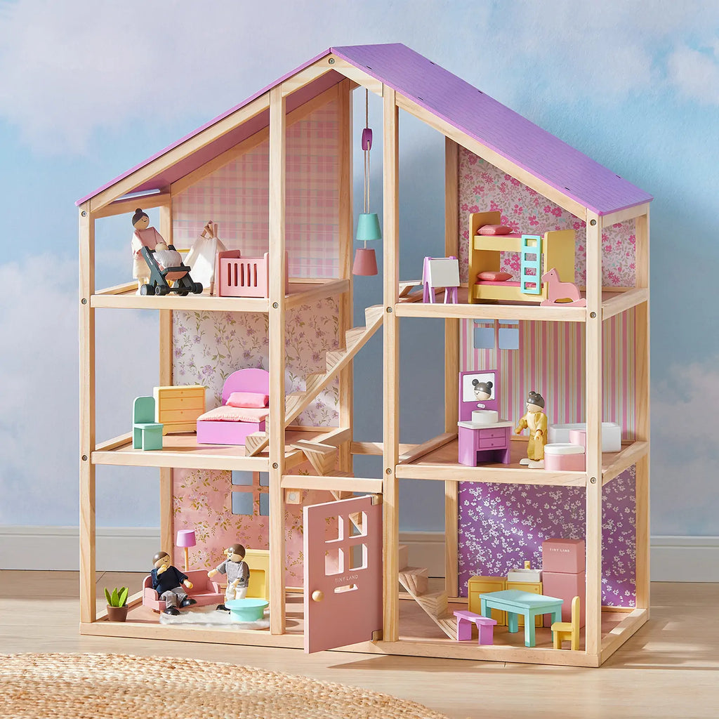Unicorn Dollhouse Doll Set